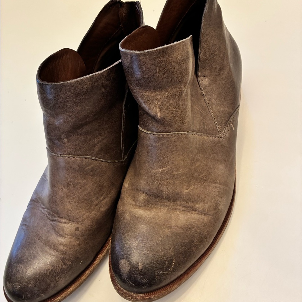 Women’s Kork Ease Brown Leather Ankle Booties